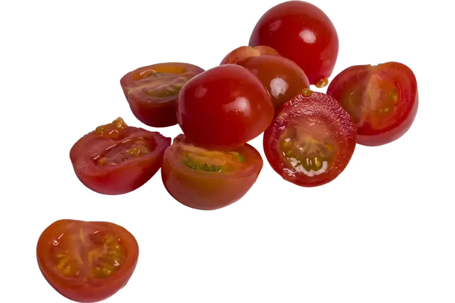 Cherry tomaten gehalveerd bak 1kg stuk 1